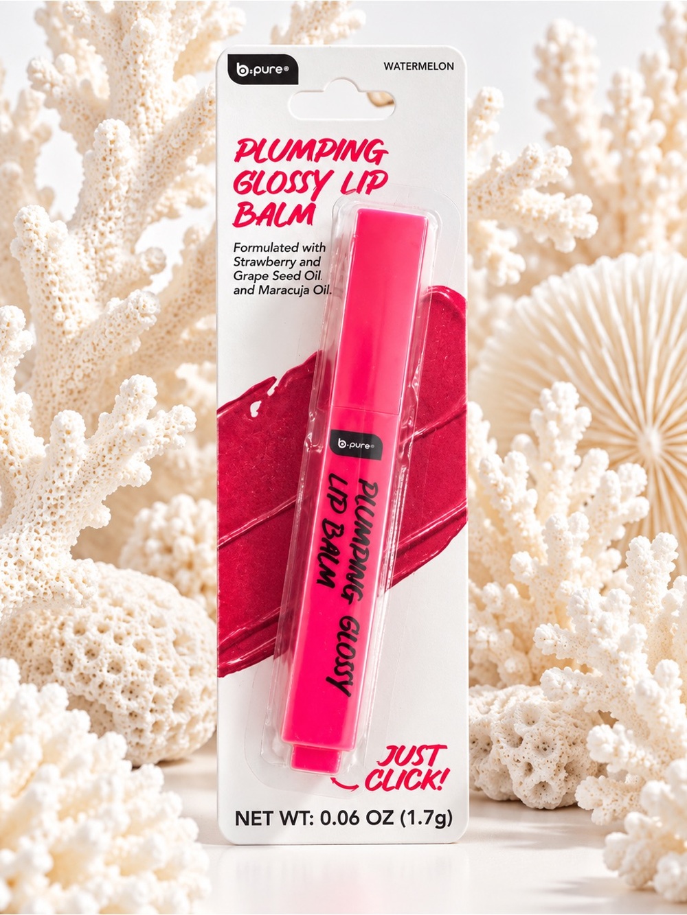 Watermelon Plumping Glossy Lip Balm — Pink